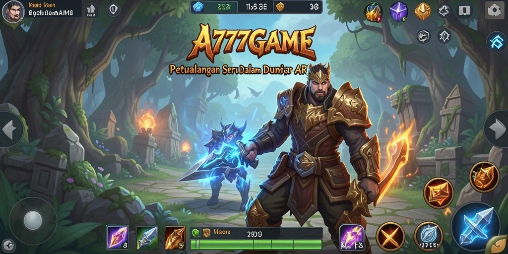 Tampilan seru dari gameplay A777GAME yang penuh aksi.