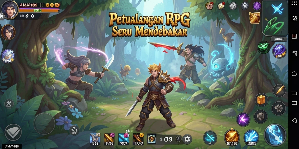 Tangkapan layar menampilkan pertempuran seru dalam AMAVI88.