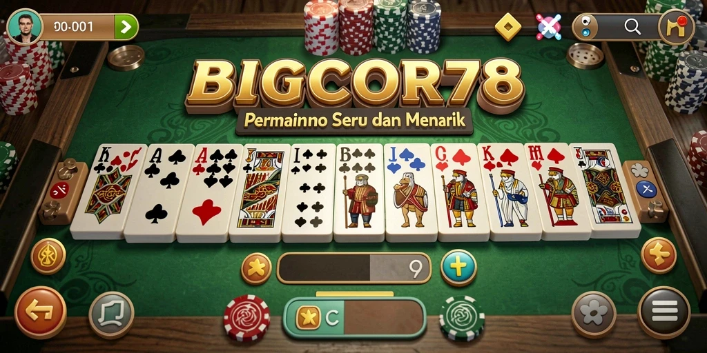 Tampilan gameplay Domino yang menarik di BIGCOR78.