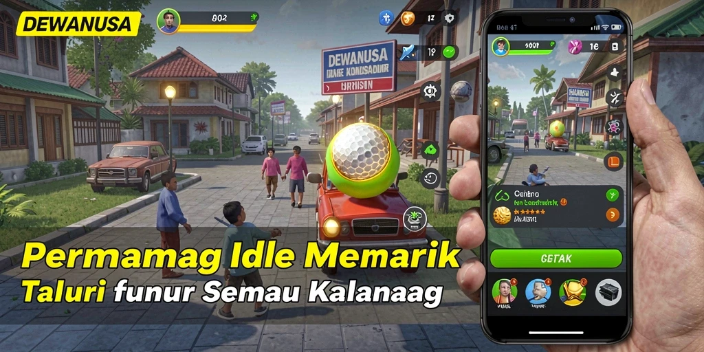 Tangkapan layar gameplay DEWANUSA menampilkan aksi yang menyenangkan dan interaksi dalam game Idle.