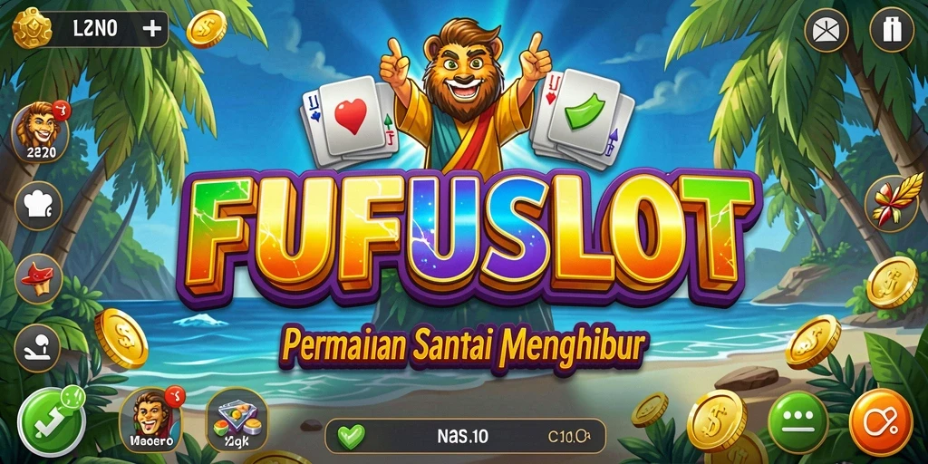 Tampilan gameplay FUFUSLOT yang penuh warna dan menghibur.