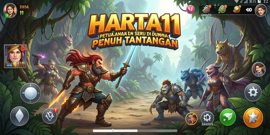 Tampilan gameplay HARTA11 yang menegangkan dan penuh tantangan.