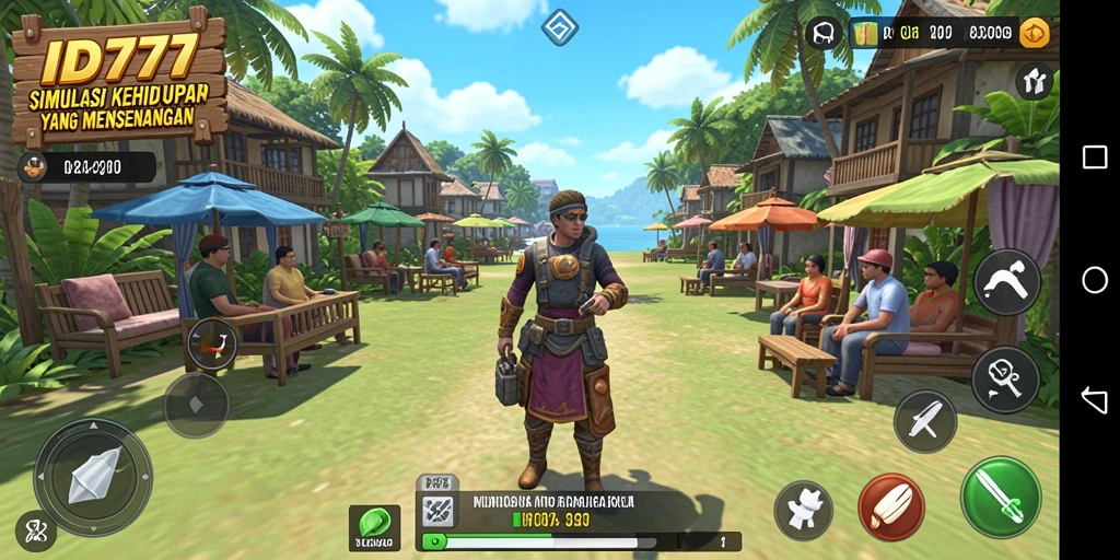 Tampilan gameplay menarik dari ID777 yang memukau.