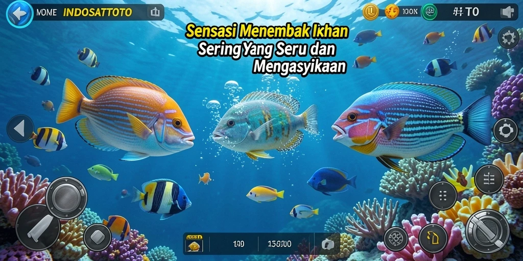 Gameplay seru dengan menembak ikan di INDOSATTOTO.