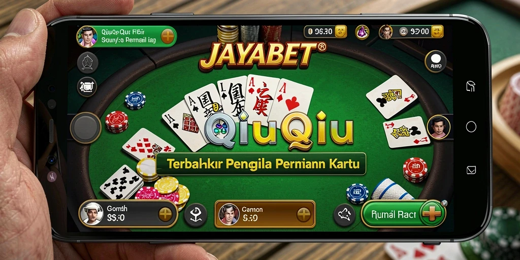 Screenshot gameplay JAYABET menampilkan ketegangan permainan QiuQiu.