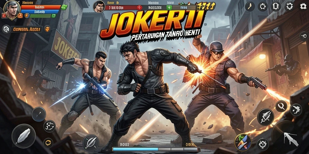 Tangkapan layar JOKER11 memperlihatkan aksi pertarungan seru dan mendebarkan.