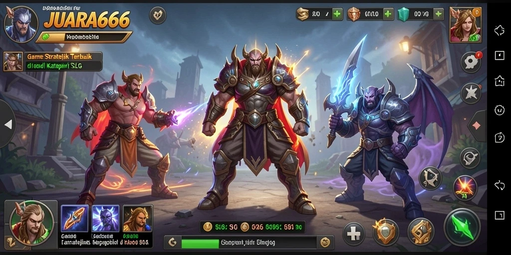 Tampilkan gameplay mendebarkan di JUARA666 dengan karakter strategis.