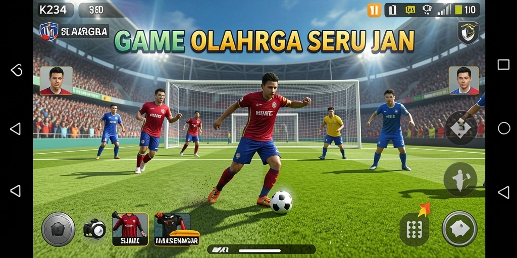 Tampilan gameplay K234 yang menarik dengan berbagai olahraga.