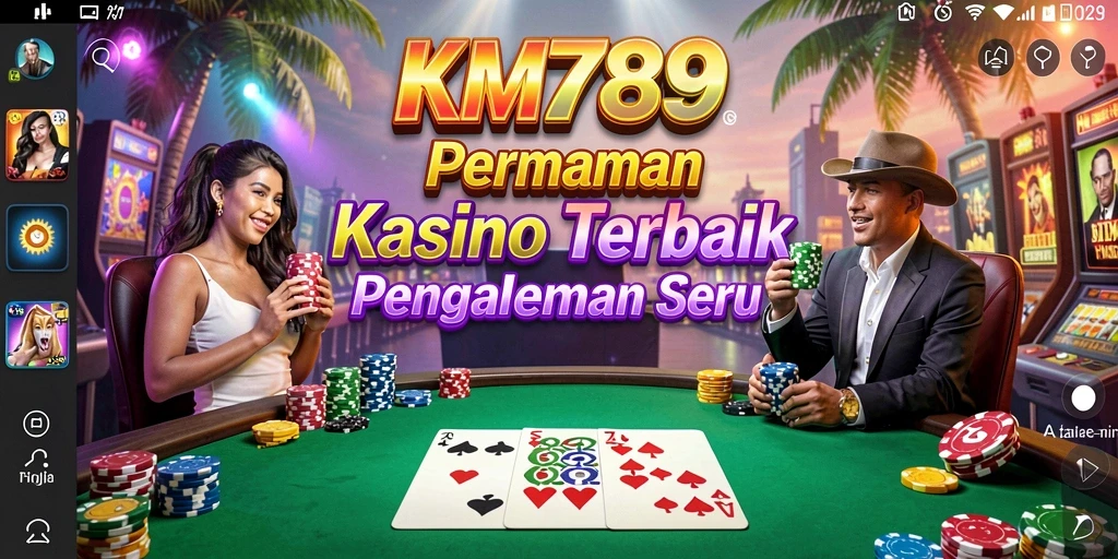 Tampilan permainan kasino yang menegangkan dan menghibur di KM789.