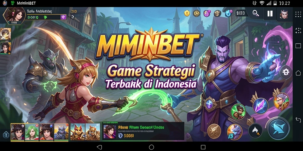 Tangkapan layar gameplay MIMINBET yang menunjukkan strategi pertempuran yang mendebarkan.