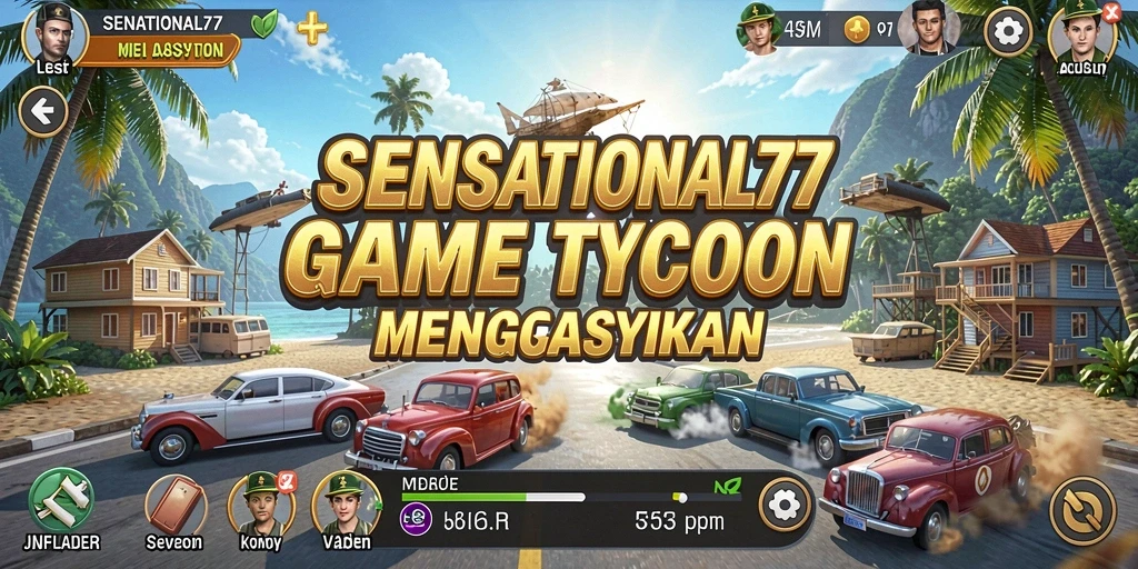 Tangkapan layar gameplay SENSATIONAL77 menampilkan pengelolaan bisnis yang menarik.