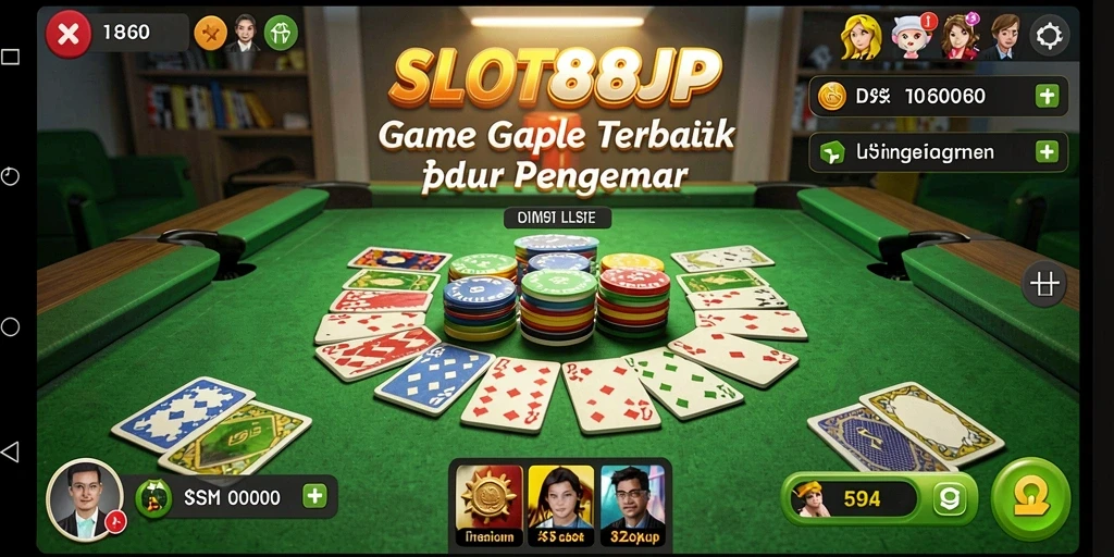 Screenshot SLOT88JP menampilkan gameplay seru Gaple yang mengasyikkan.