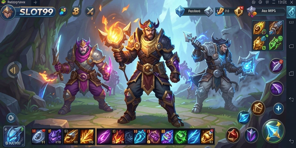 Tampilan gameplay menarik dalam dunia ARPG SLOT99.