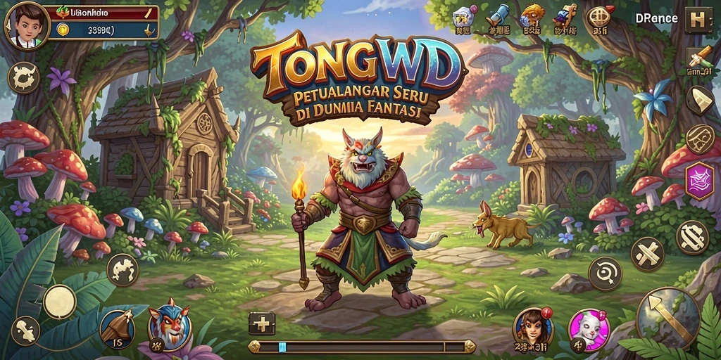 Tangkapan layar gameplay TONGWD menampilkan petualangan mendebarkan.