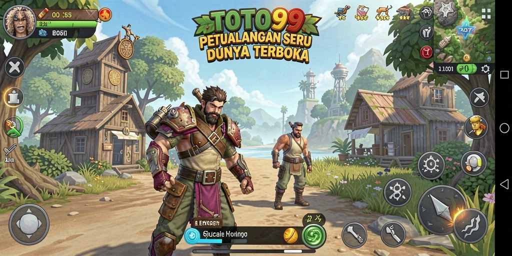 Tangkapan layar menunjukkan aksi gameplay seru di dunia terbuka TOTO99.