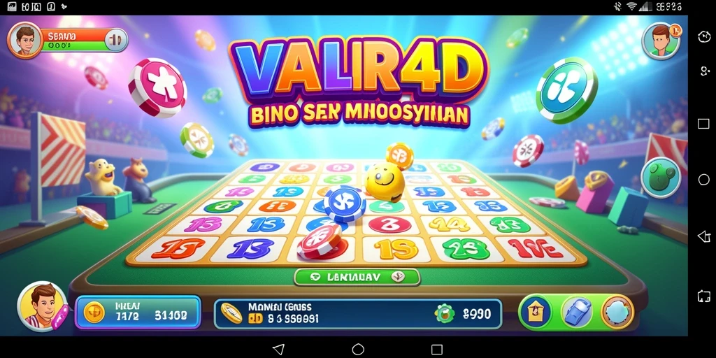 Tampilan menarik dari gameplay Bingo di VALIR4D.