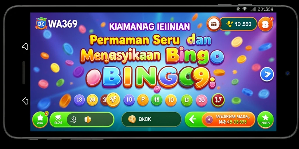 Gameplay seru Bingo di WA369 yang penuh warna.